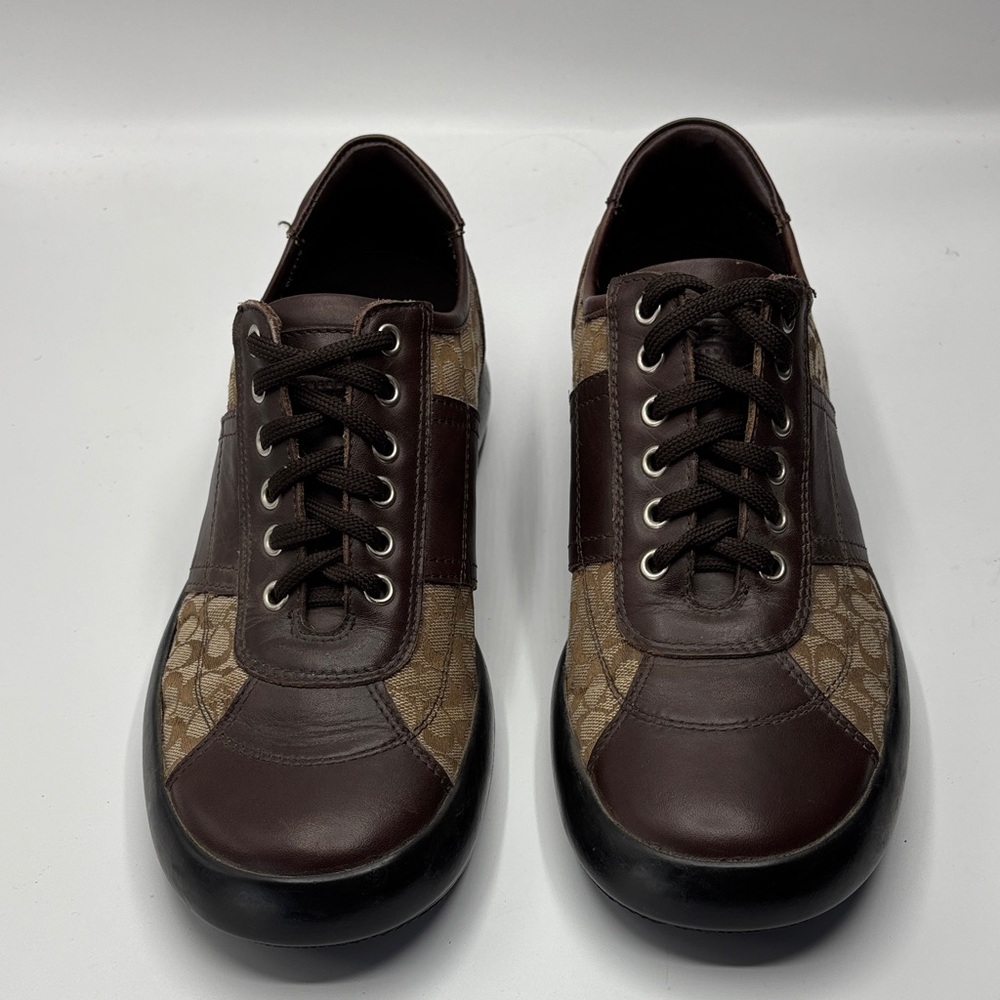 Vintage Coach Leatherware Atlantic Brown Classic Men’s Shoe Size 7 Made in Italy